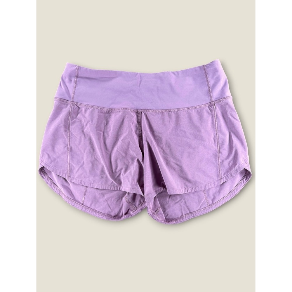 Lululemon Speed Up Low Rise Shorts Purple W7AVBT Size 4 Running Athletic